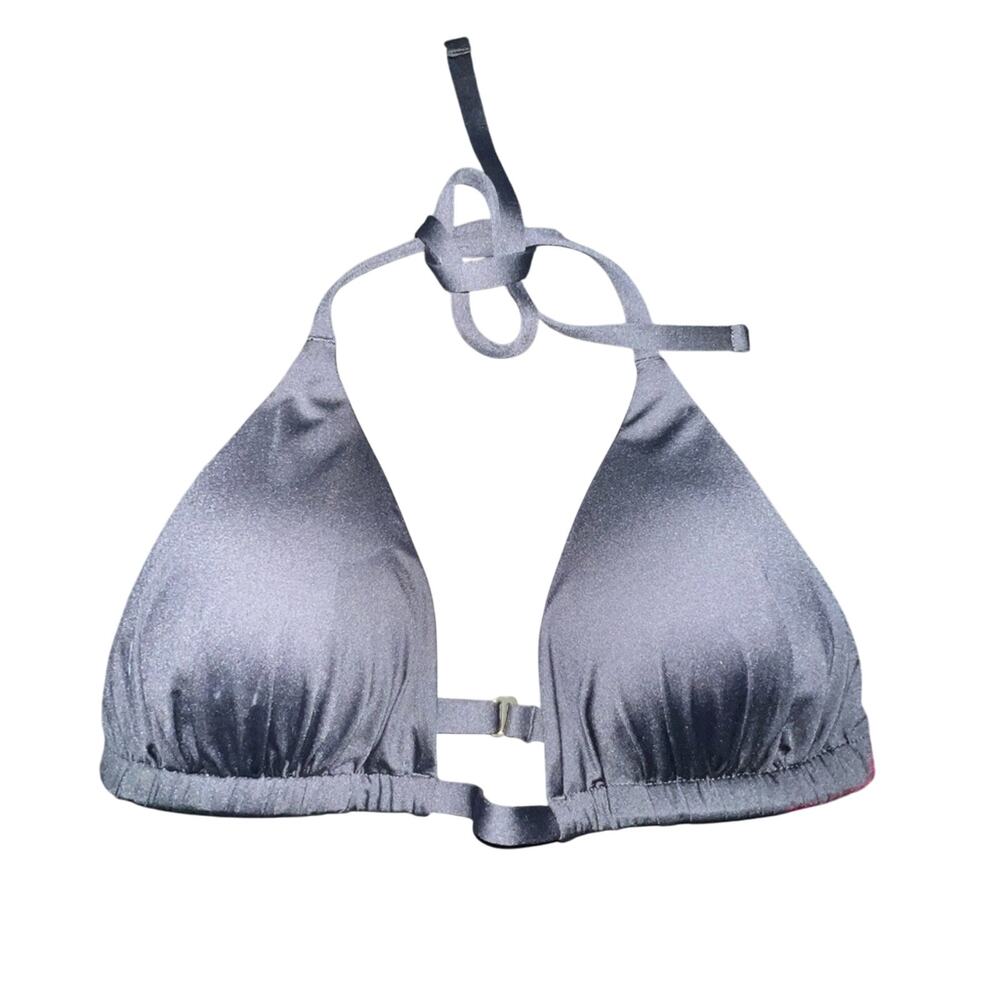 NWT SPANX BLACK TRIANGLE BIKINI TOP SZ L - Picture 3 of 8